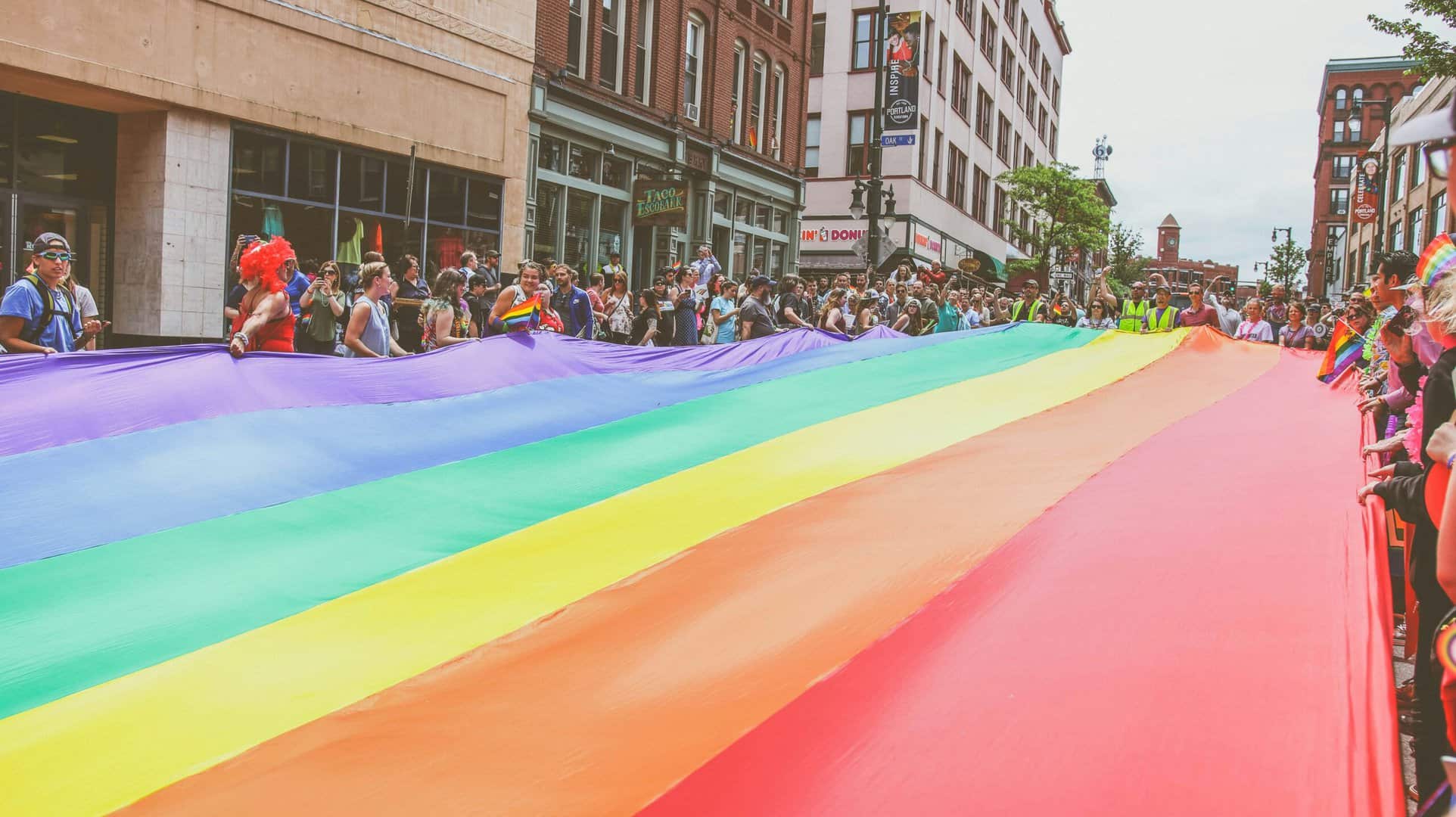 Pride parade banner